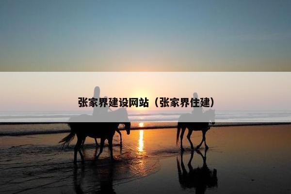 张家界建设网站（张家界住建）