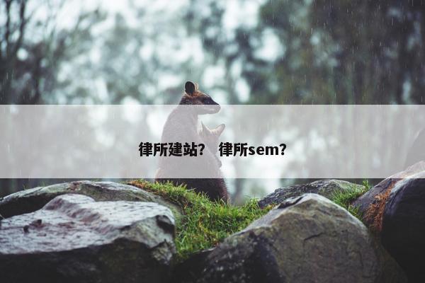 律所建站？ 律所sem？