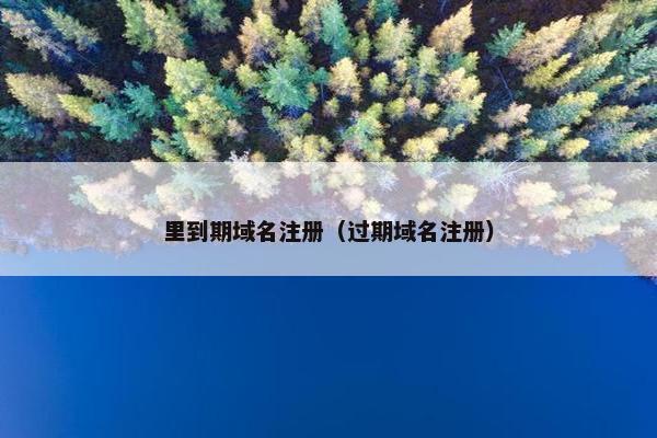里到期域名注册（过期域名注册）