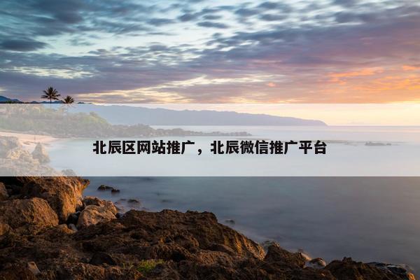 北辰区网站推广，北辰微信推广平台