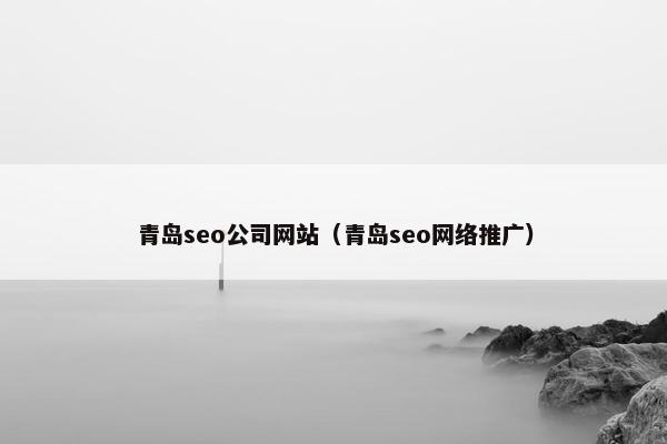 青岛seo公司网站（青岛seo网络推广）