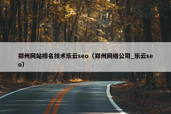 郑州网站排名技术乐云seo（郑州网络公司_乐云seo）