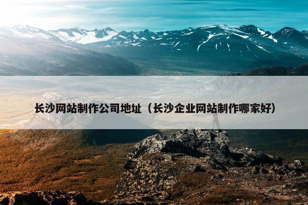 长沙网站制作公司地址（长沙企业网站制作哪家好）
