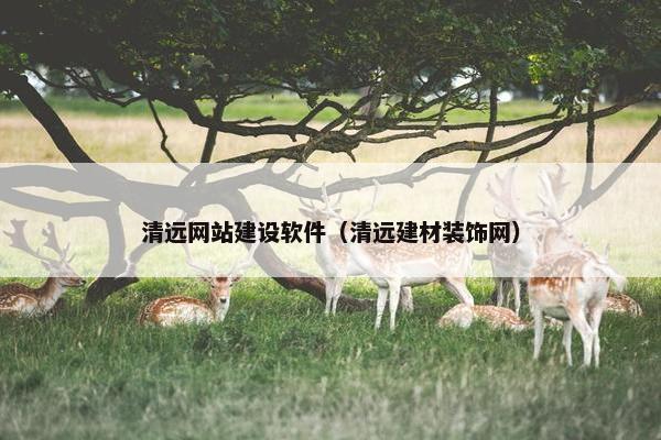 清远网站建设软件（清远建材装饰网）