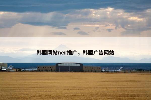 韩国网站ner推广，韩国广告网站