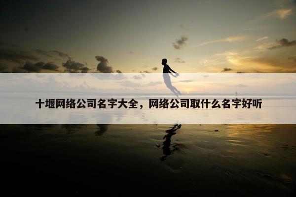 十堰网络公司名字大全，网络公司取什么名字好听
