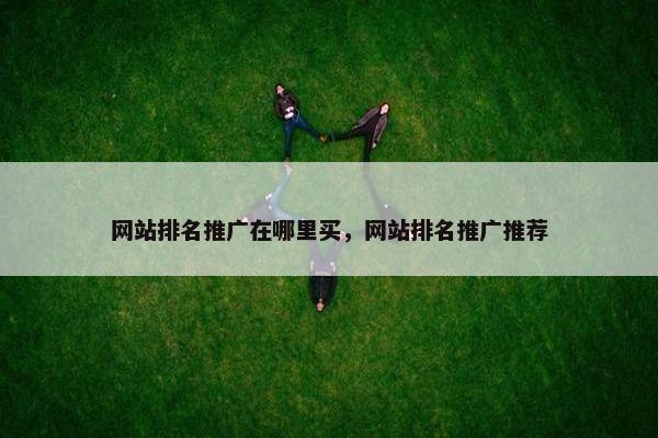 网站排名推广在哪里买，网站排名推广推荐