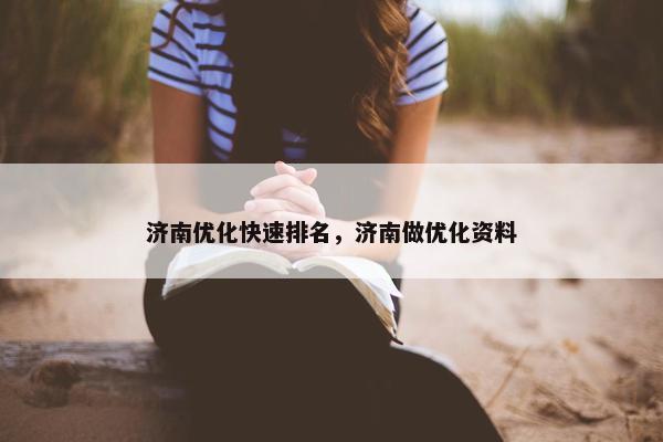 济南优化快速排名，济南做优化资料