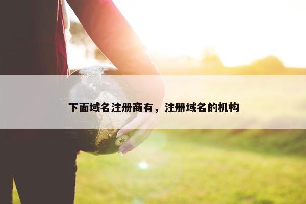 下面域名注册商有，注册域名的机构