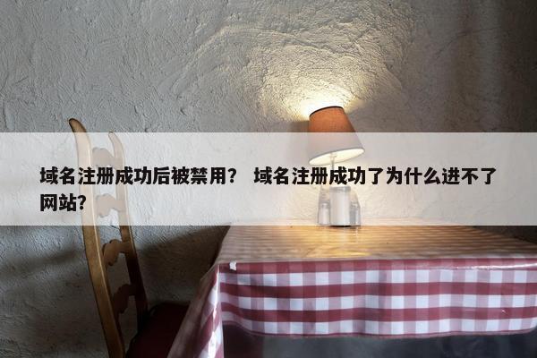 域名注册成功后被禁用？ 域名注册成功了为什么进不了网站？