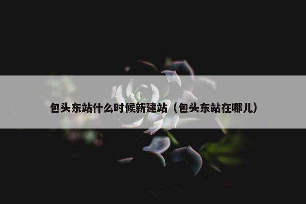 包头东站什么时候新建站（包头东站在哪儿）