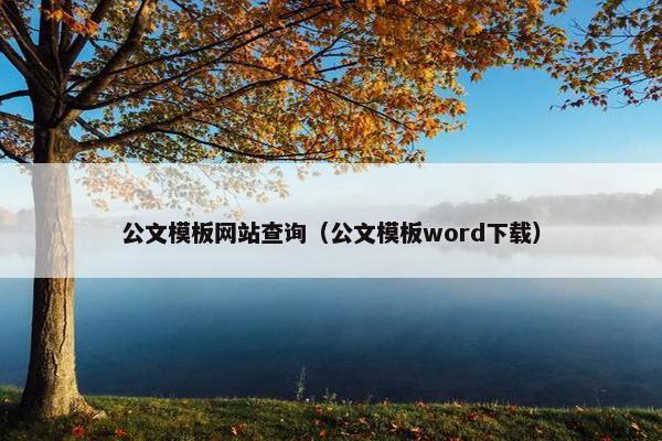 公文模板网站查询（公文模板word下载）