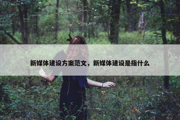 新媒体建设方案范文，新媒体建设是指什么