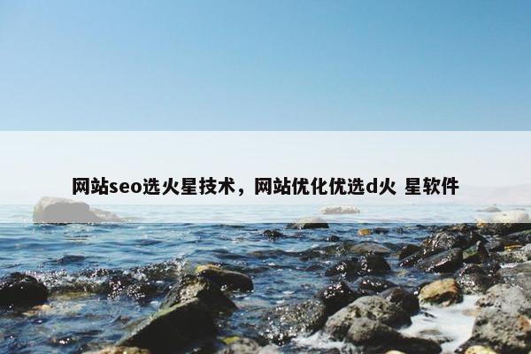 网站seo选火星技术，网站优化优选d火 星软件