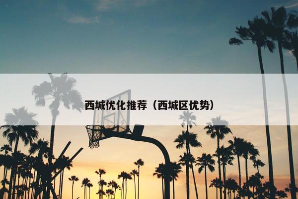 西城优化推荐（西城区优势）