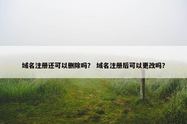 域名注册还可以删除吗？ 域名注册后可以更改吗？
