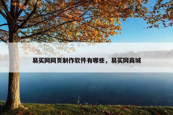 易买网网页制作软件有哪些，易买网商城