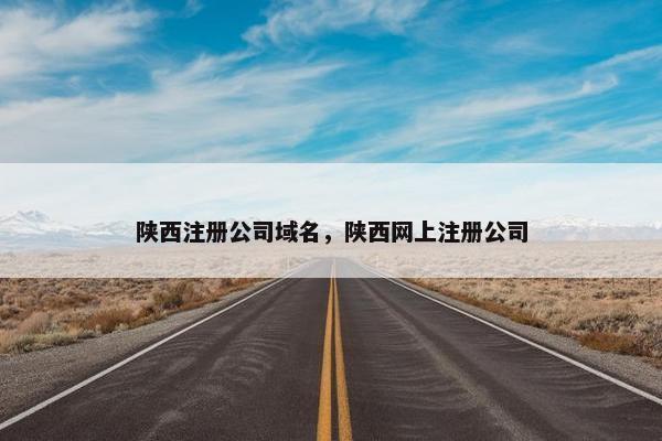 陕西注册公司域名，陕西网上注册公司