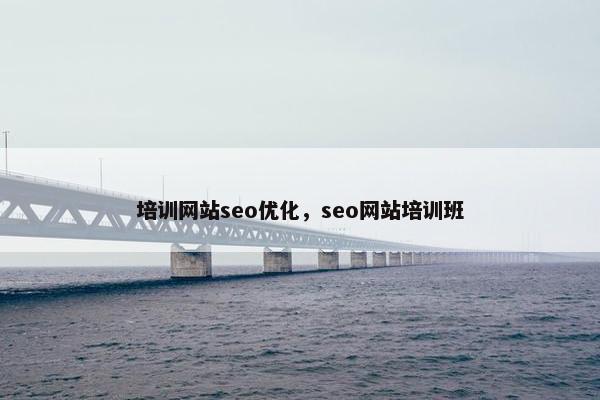 培训网站seo优化，seo网站培训班