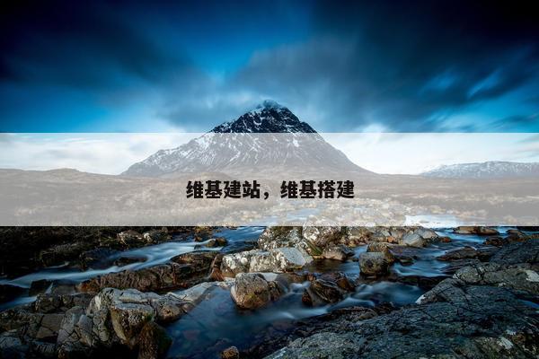 维基建站，维基搭建