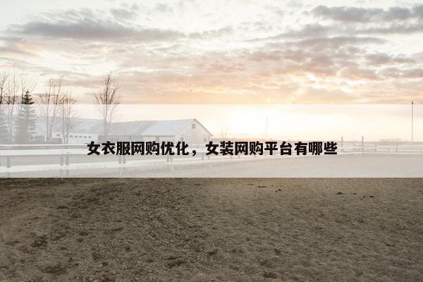 女衣服网购优化，女装网购平台有哪些