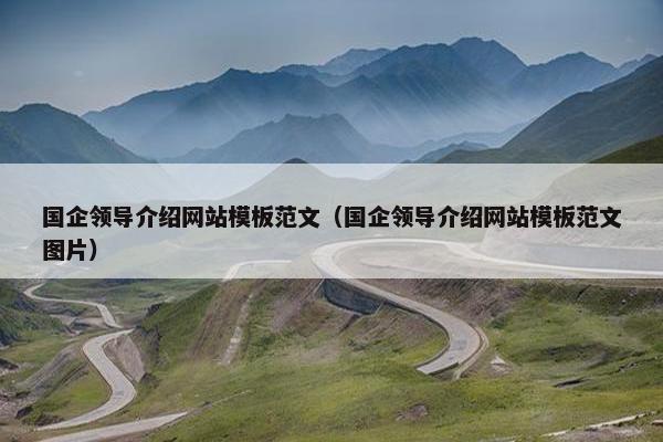 国企领导介绍网站模板范文（国企领导介绍网站模板范文图片）