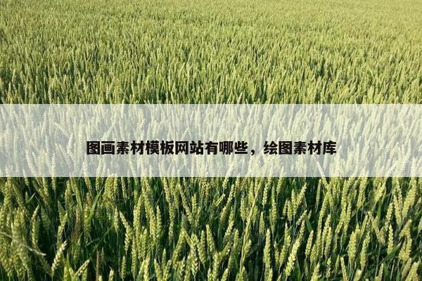 图画素材模板网站有哪些，绘图素材库