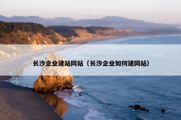 长沙企业建站网站（长沙企业如何建网站）