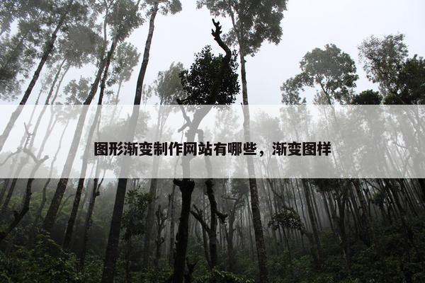 图形渐变制作网站有哪些，渐变图样