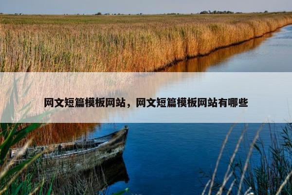 网文短篇模板网站，网文短篇模板网站有哪些