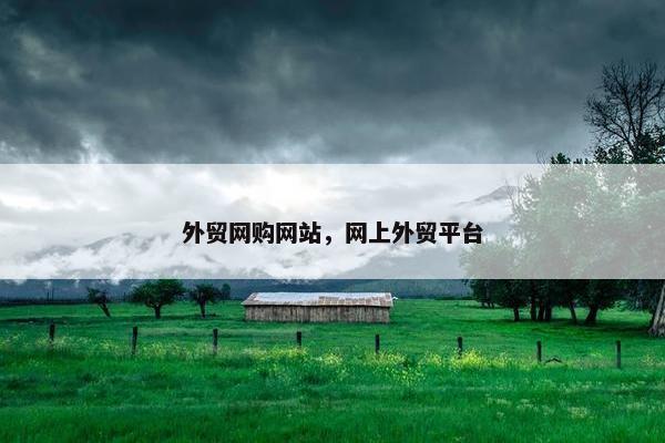 外贸网购网站，网上外贸平台