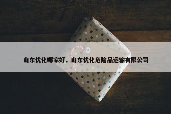 山东优化哪家好，山东优化危险品运输有限公司