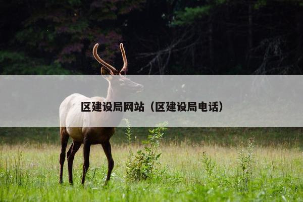 区建设局网站（区建设局电话）