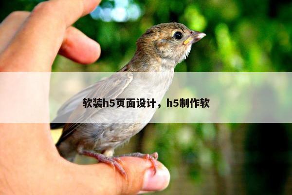 软装h5页面设计，h5制作软