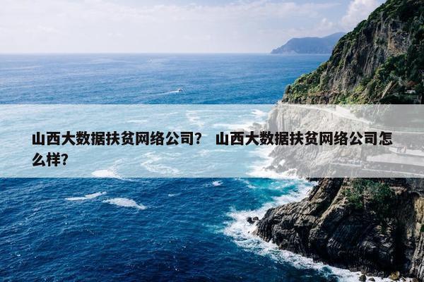 山西大数据扶贫网络公司？ 山西大数据扶贫网络公司怎么样？