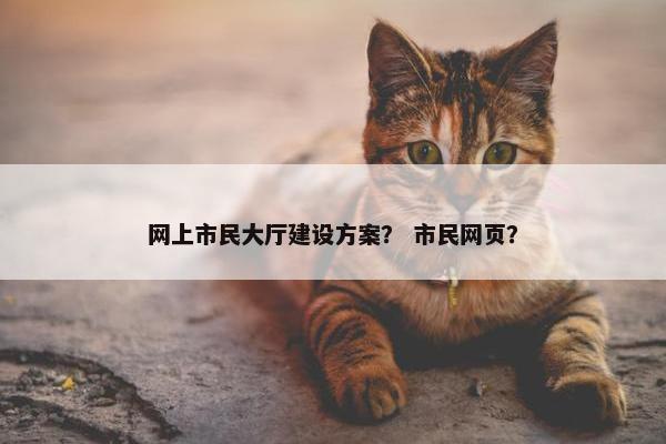 网上市民大厅建设方案？ 市民网页？