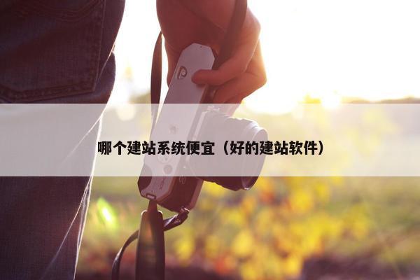 哪个建站系统便宜（好的建站软件）