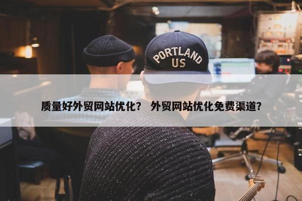 质量好外贸网站优化？ 外贸网站优化免费渠道？