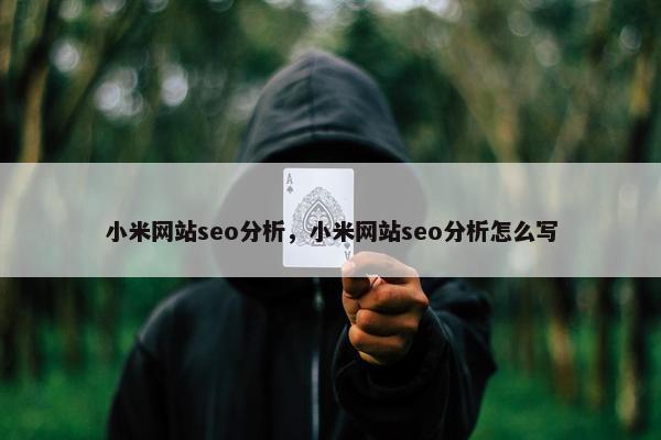 小米网站seo分析，小米网站seo分析怎么写