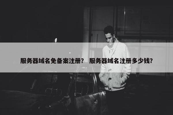 服务器域名免备案注册？ 服务器域名注册多少钱？