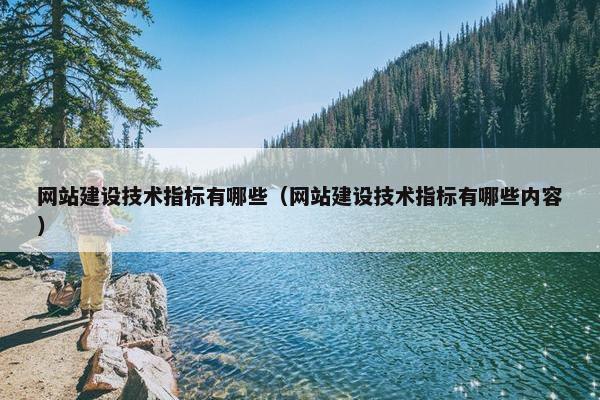 网站建设技术指标有哪些（网站建设技术指标有哪些内容）