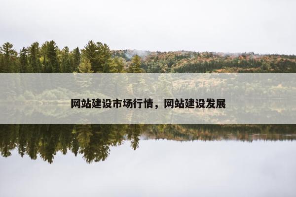 网站建设市场行情，网站建设发展