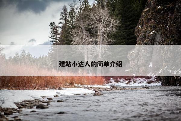 建站小达人的简单介绍