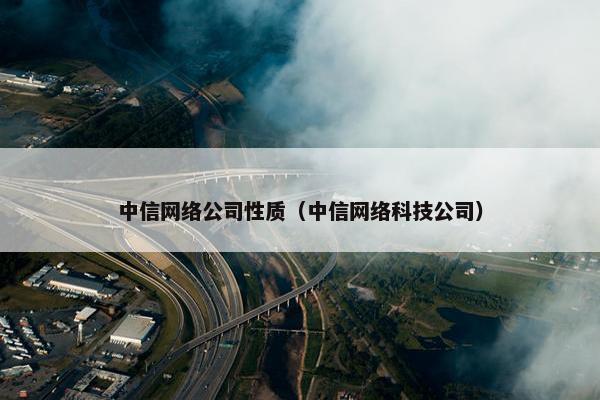 中信网络公司性质（中信网络科技公司）