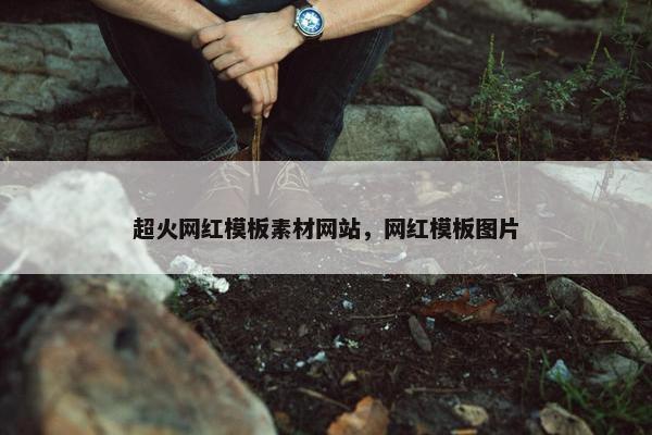 超火网红模板素材网站，网红模板图片
