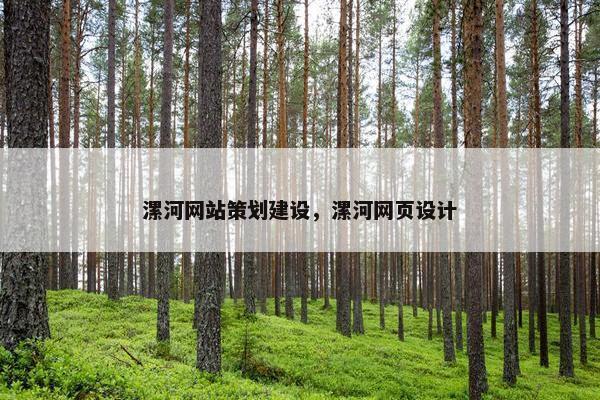 漯河网站策划建设，漯河网页设计