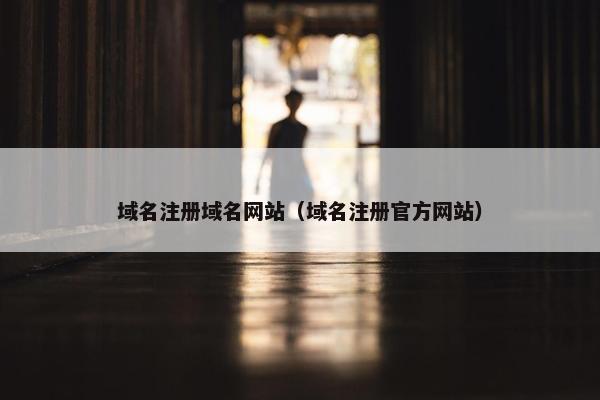 域名注册域名网站（域名注册官方网站）