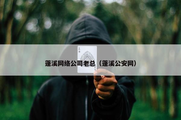 蓬溪网络公司老总（蓬溪公安网）