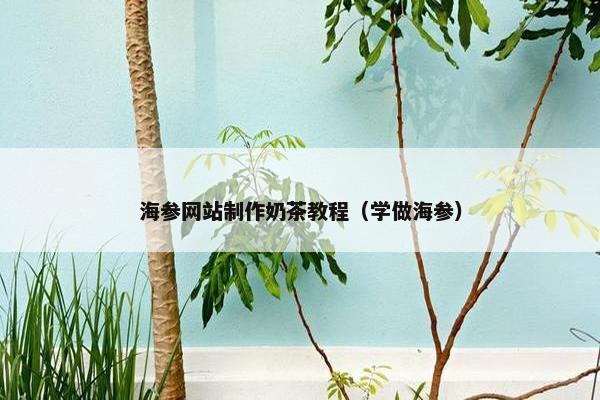 海参网站制作奶茶教程（学做海参）