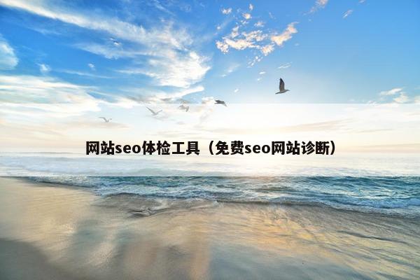 网站seo体检工具（免费seo网站诊断）